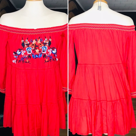 Wear it once FP Sunbeams Embroidered Mini Dress - Picture 2 of 11